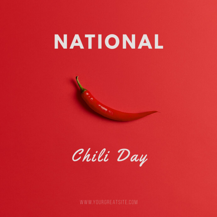 Copy of National Chili Day PosterMyWall