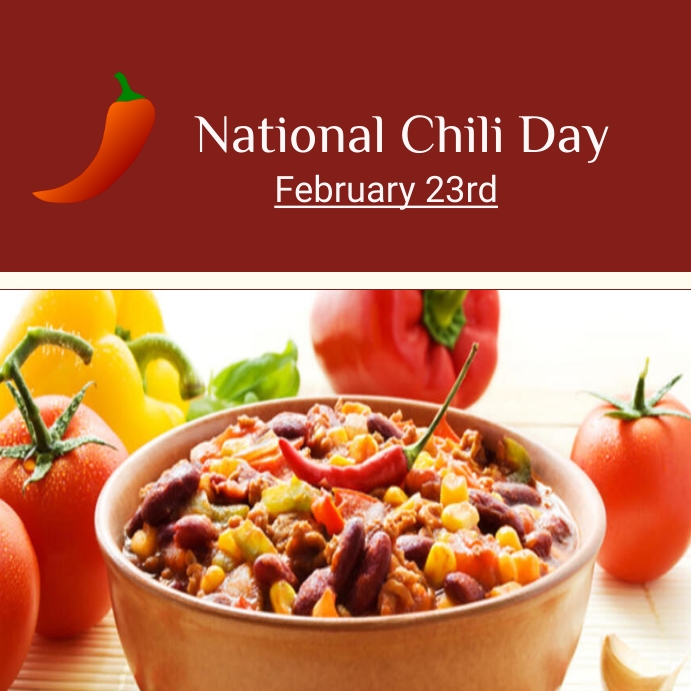 national chili day Template PosterMyWall