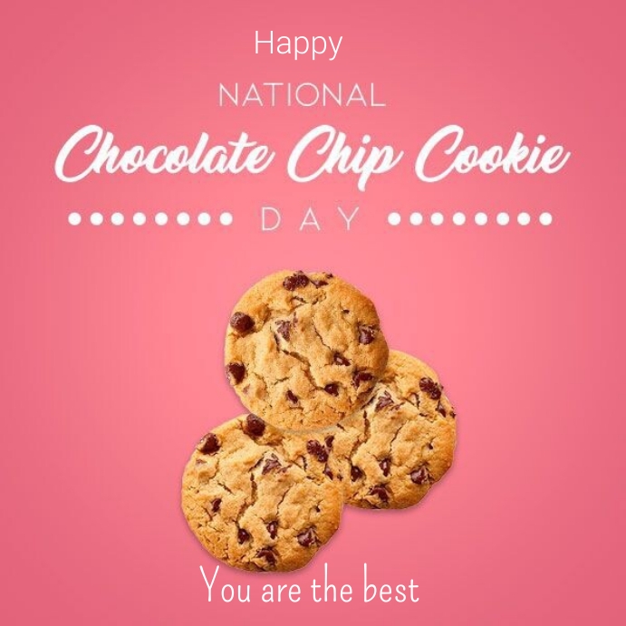 National chocolate chip cookies day Instagra Template | PosterMyWall