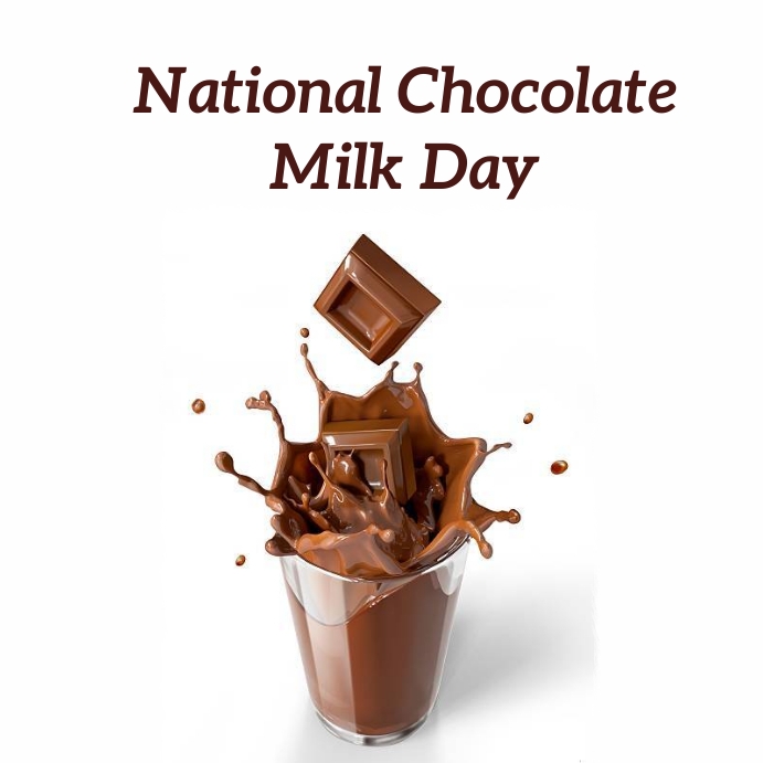 national chocolate milk day Template PosterMyWall