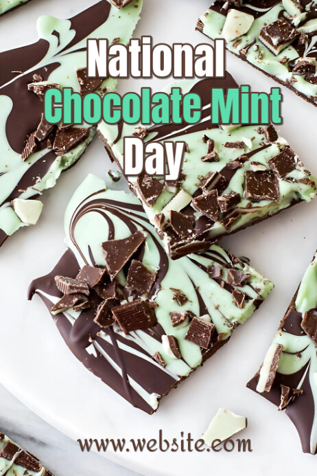 National Chocolate Mint Day Template | PosterMyWall