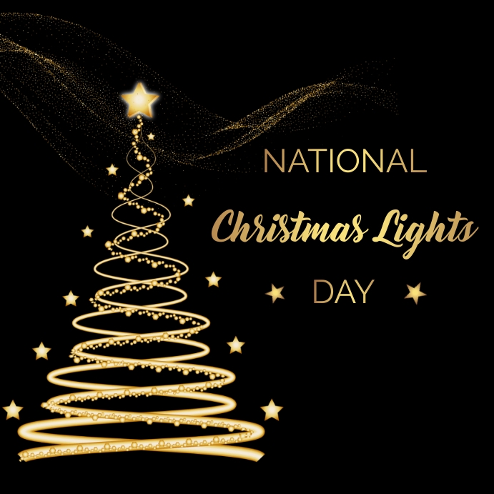 National Christmas Lights Day Template PosterMyWall