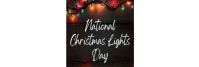 National Christmas lights LinkedIn Banner template