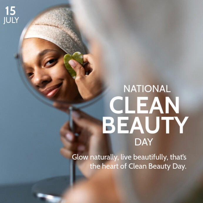 National Clean Beauty Day Template  Instagram Post
