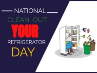 National Clean Out Your Refrigerator day Yard Sign template