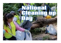 National cleaning up day Postcard template
