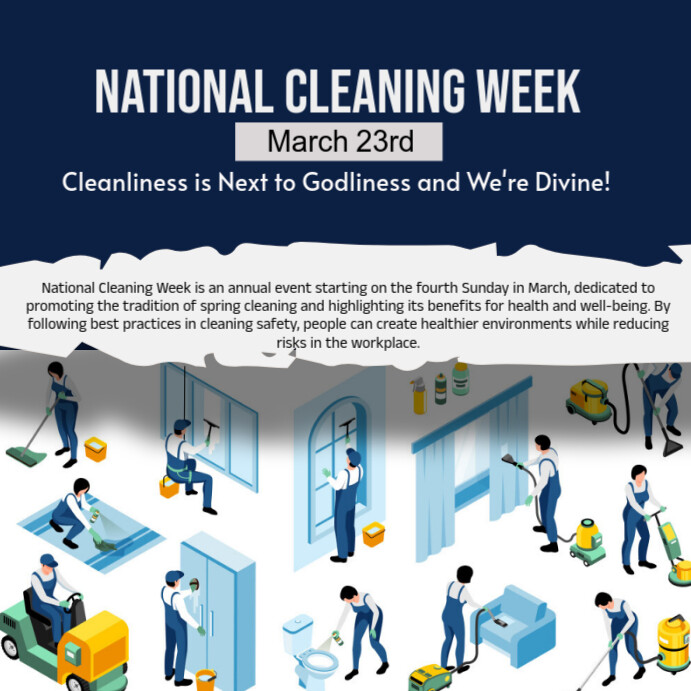 national cleaning week Template | PosterMyWall