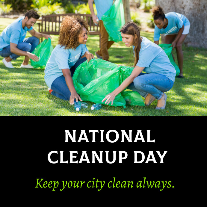 Cleanathon Template national cleanup day Template | PosterMyWall