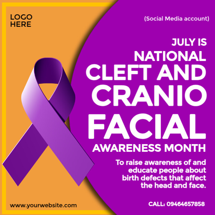 National Cleft And Craniofacial Awareness Month Templat | PosterMyWall