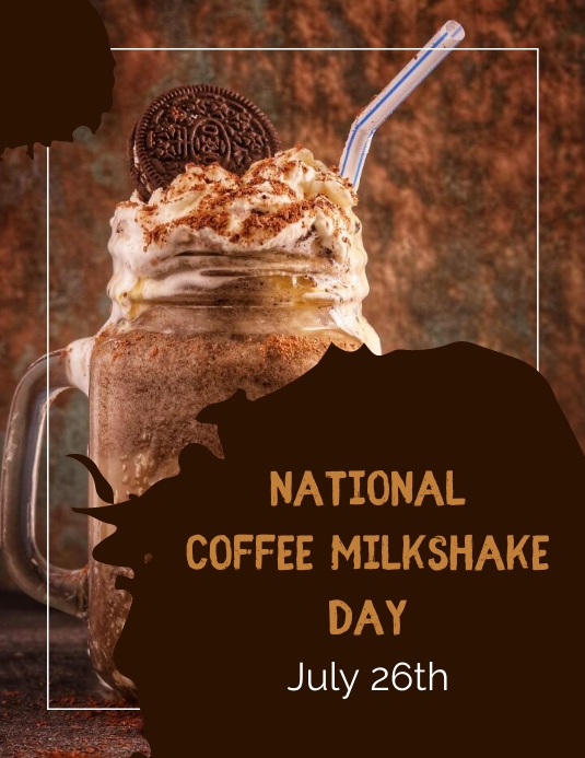 Copy of National Coffee Milkshake Day PosterMyWall