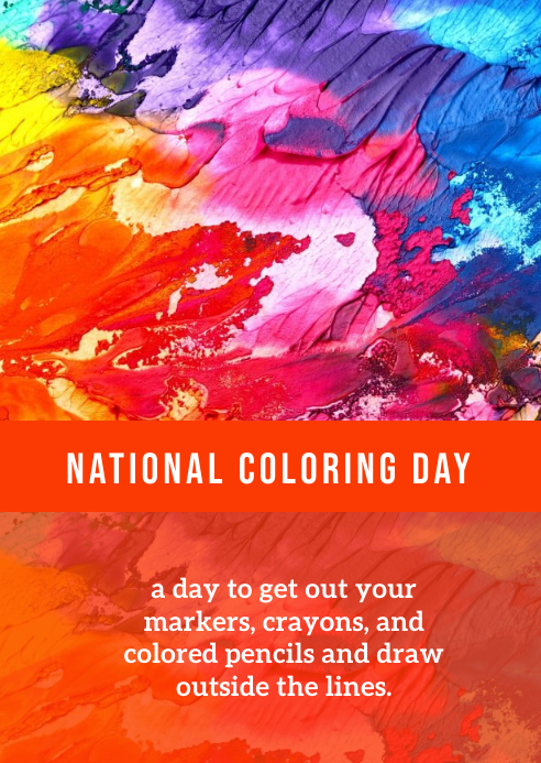National Coloring Day Template | PosterMyWall