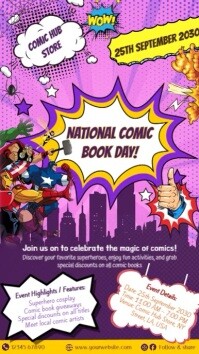National Comic Book Day Event Instagram Story Template