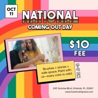 National Coming Out Day Gradient Poster Template | PosterMyWall