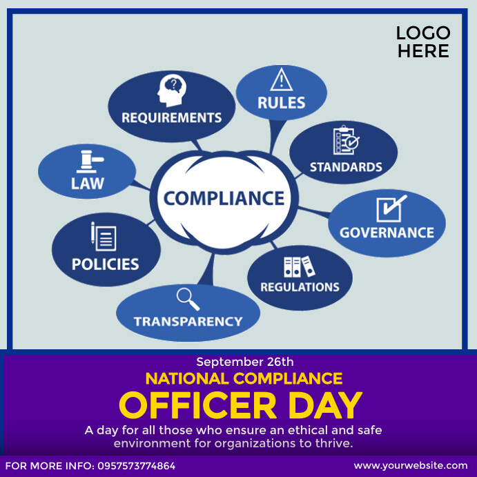 National Compliance Officer Day Instagram Post template