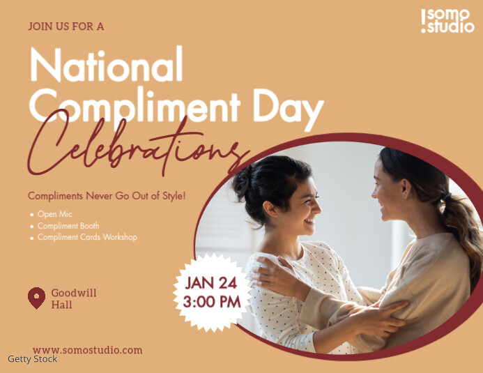 National Compliment Day Event Poster Template PosterMyWall