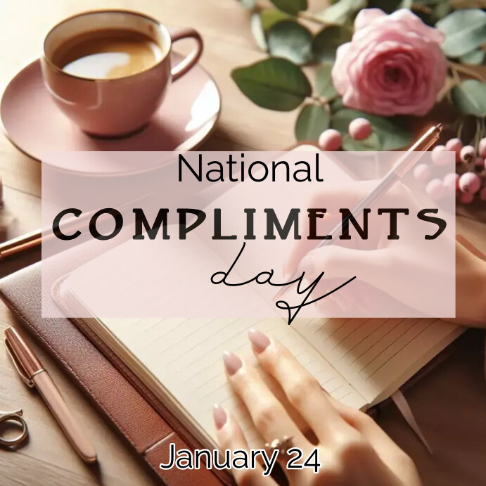 National compliments day Template | PosterMyWall