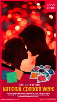 National Condom Week Design template