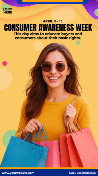 National Consumer Awareness Week Template | PosterMyWall