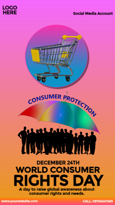National Consumer Rights Day Instagram Story template