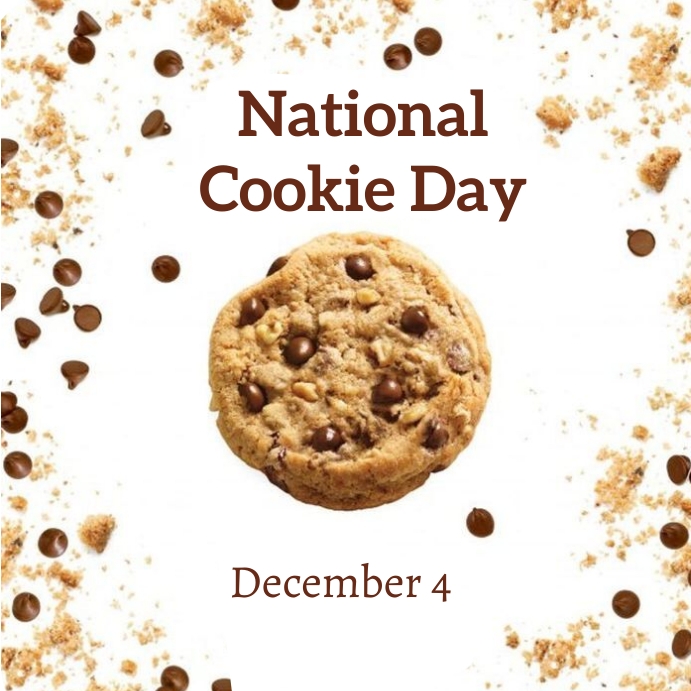 national cookie day Instagram Post template