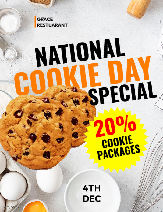 NATIONAL COOKIE DAY SPECIAL Template PosterMyWall