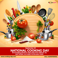Jingga National Cooking Day Instagram Post Template