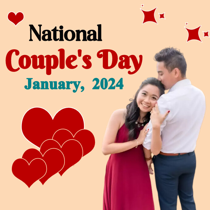 National Couples Day Logo template