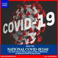 National COVID-19 Day Message Instagram template