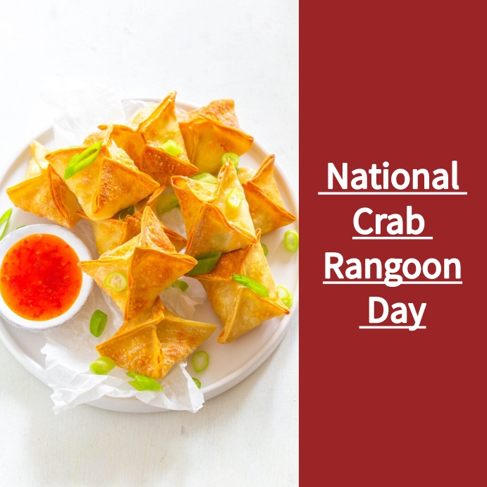 national crab rangoon day Template | PosterMyWall