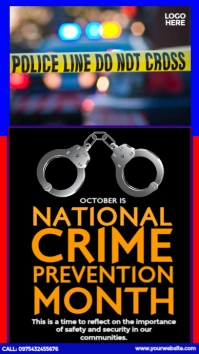 National Crime Prevention Month Ad Instagram Story template