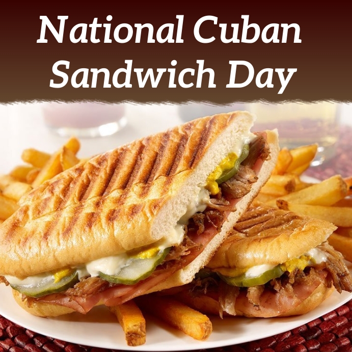 national cuban sandwich day Publicação no Instagram template