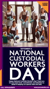 National Custodial Worker Day Instagram Story template