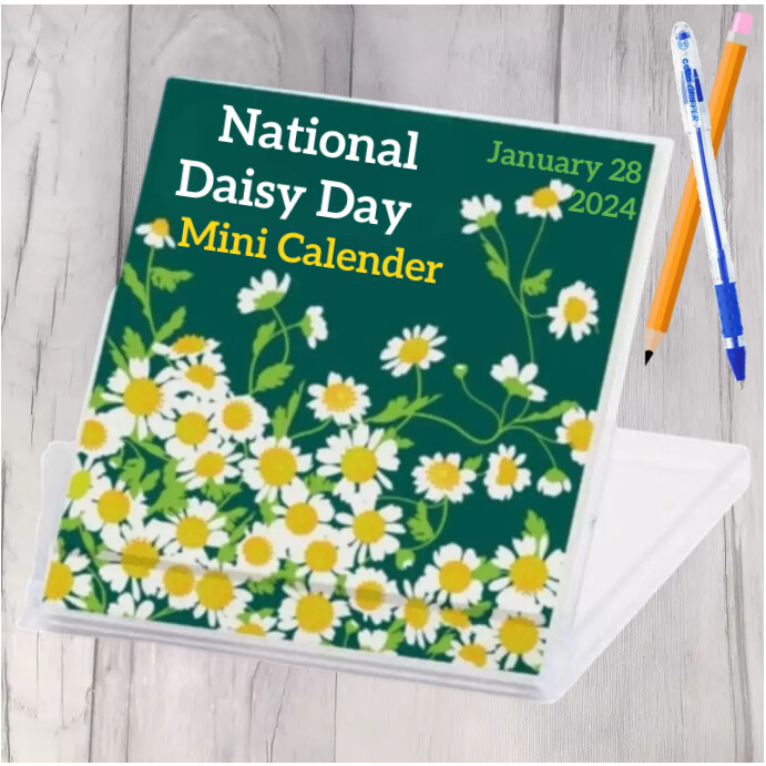 National Daisy Day Mini Calendar Instagram Po template