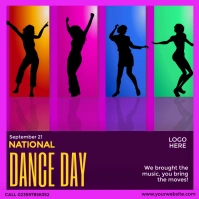 National Dance Day Instagram Post template