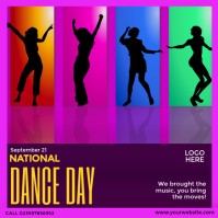 National Dance Day Ad Instagram Post template