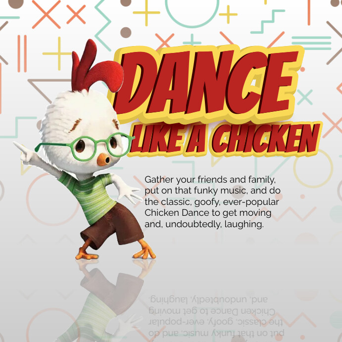 Chicken Dance Sticker National Dance Like A Chicken Day Instagram Template | PosterMyWall