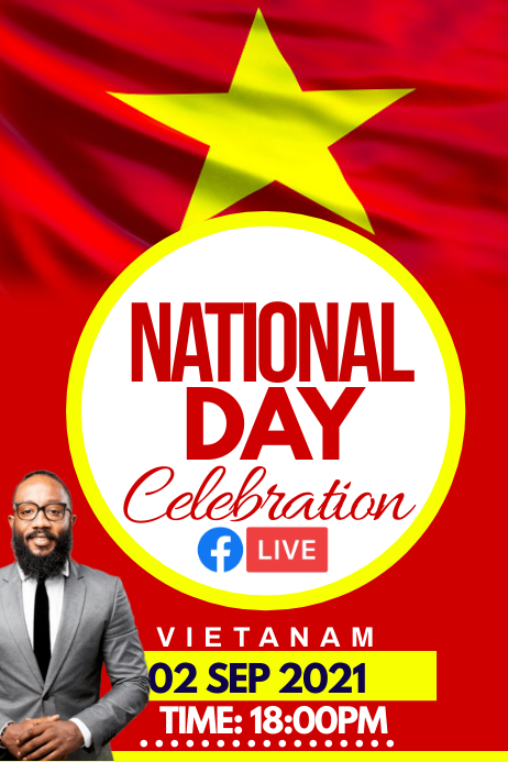 national day 海报 template