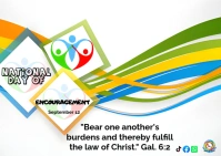 National Day of Encouragement Carte postale template