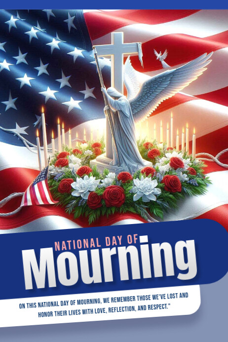 National day of mourning Template | PosterMyWall