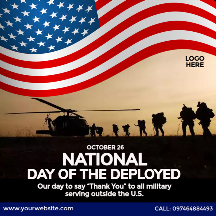 Deployed Campaign Modèle national day of the deployed | PosterMyWall
