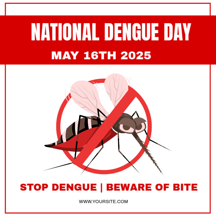 National dengue day Instagram Post template