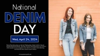 national denim day Umbukiso Wedijithali (16:9) template