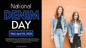national denim day Ekran reklamowy (16:9) template
