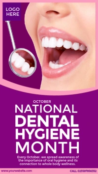 National Dental Hygiene Month Template Instagram Story