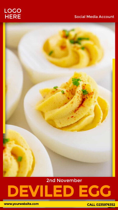 National Deviled Egg Day Instagram Story template