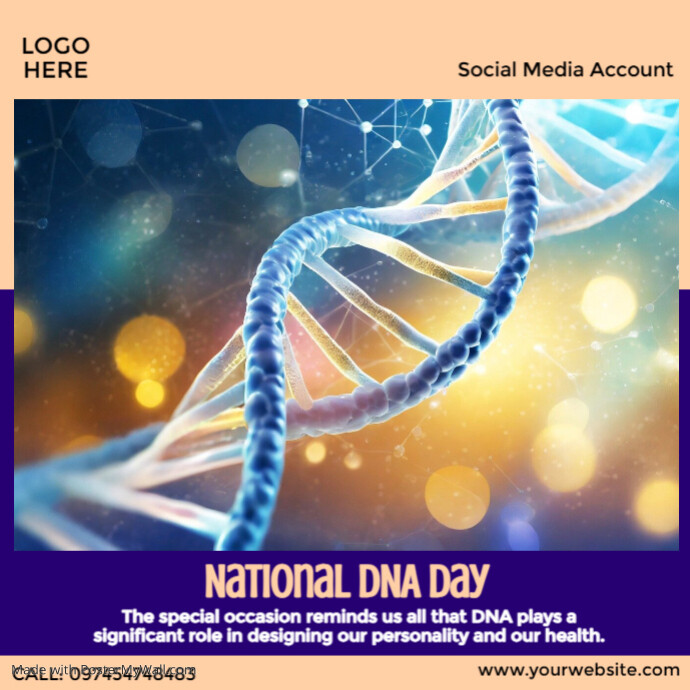 national dna day poster Template | PosterMyWall