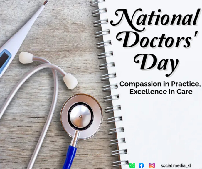 National Doctors' Day Duży prostokąt template