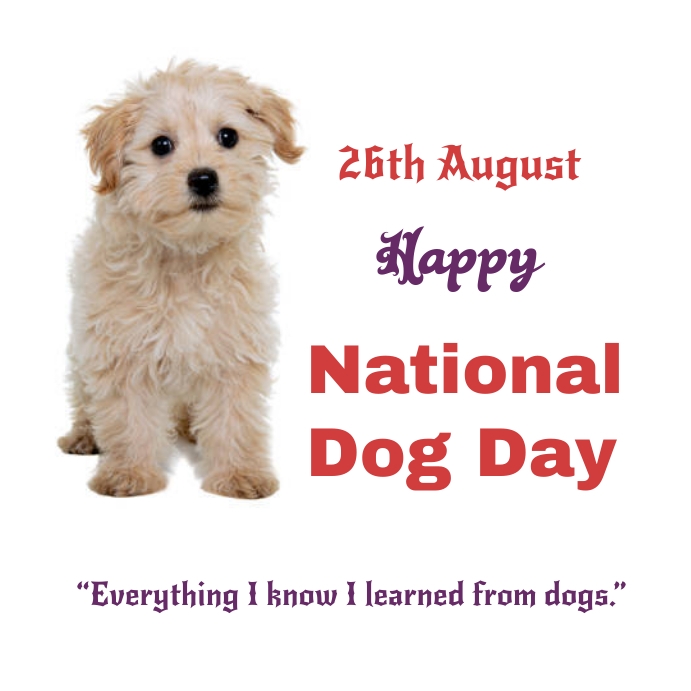 national dog day Template PosterMyWall