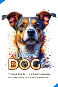National dog day Iphosta template