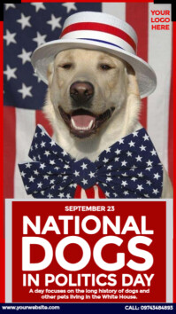 Rouge National Dogs in Politics Day Instagram Story Template
